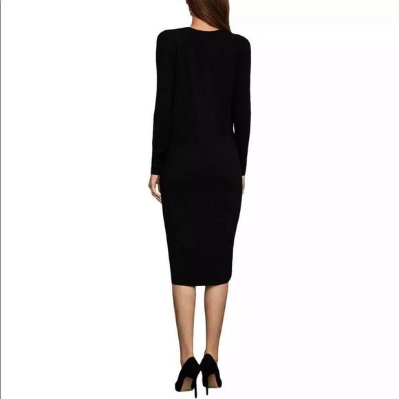 BCBGMaxAzria Knit Twist Front Midi Dress - Picture 2 of 4